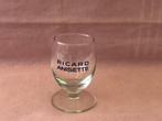 Ricard ballon glaasje blauwe tekst "RICARD ANISETTE"..., Verzamelen, Ophalen of Verzenden, Zo goed als nieuw, Gebruiksvoorwerp