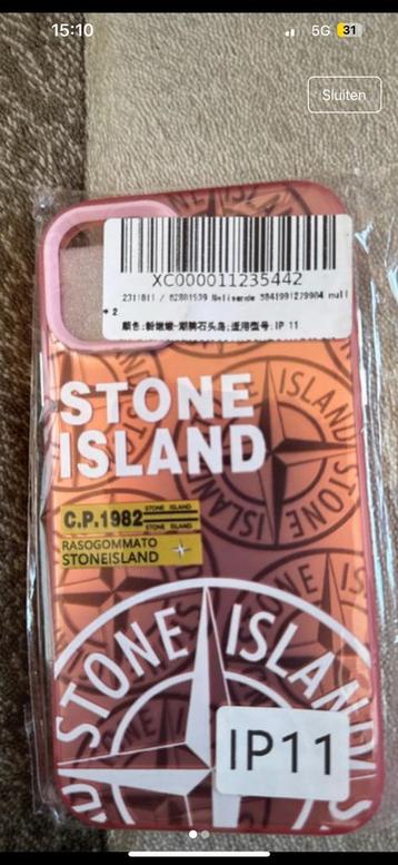 Hoesje stone island ip 11 roze beschikbaar voor biedingen