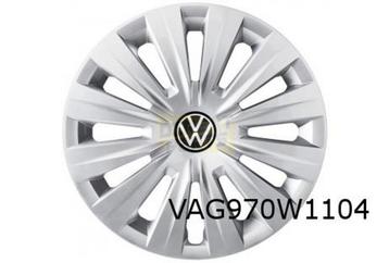 Volkswagen Wieldopset 15 inch (4x) (UWP chroomglans / zwart  beschikbaar voor biedingen