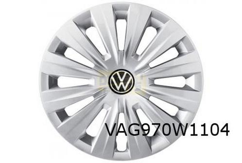 Volkswagen Wieldopset 15 inch (4x) (UWP chroomglans / zwart, Auto diversen, Wieldoppen, Nieuw, Verzenden