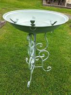 Prachtig vogelbad van gepatineerd metaal, Ophalen of Verzenden, Nieuw, Overige materialen, Overige typen