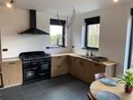 Moderne eiken keuken + bijkeuken te koop, Ophalen, Bruin, Overige typen, Graniet of Steen