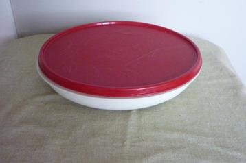 Tupperware vintage aperitiefschaal, Enlèvement ou Envoi, Utilisé, Rouge, Balance