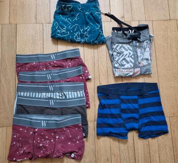 Lot 5 sous-vêtements 14 ans (164cm) Wooddy, HEMA, Hurley beschikbaar voor biedingen