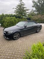 Mercedes C200 cabriolet AMG 2019 48 000 km, Carnet d'entretien, Hybride Électrique/Essence, Android Auto, Noir