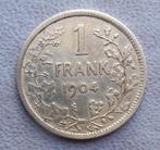1904 1 frank Léopold 2 NL Port 1,5 euro par courrier, Ophalen of Verzenden, Zilver, Losse munt