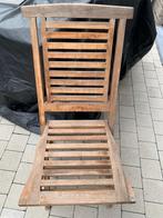 tuintafel en stoelen, Tuin en Terras, Tuintafels, Ophalen, Gebruikt, Vierkant, Teakhout