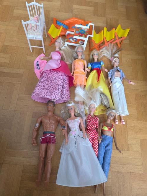 vintage barbie poppen, Verzamelen, Poppen, Gebruikt, Babypop, Ophalen of Verzenden