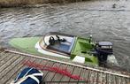 Speedbootje met trailer te koop, Watersport en Boten, Speedboten, Minder dan 70 pk, Benzine, Buitenboordmotor, Polyester