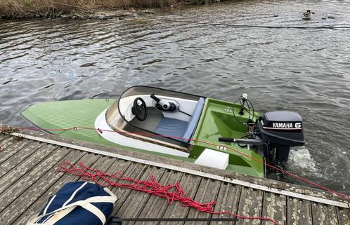 Speedbootje met trailer te koop, Watersport en Boten, Speedboten, Gebruikt, Minder dan 3 meter, Benzine, Minder dan 70 pk, Polyester