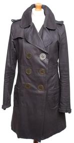 Trench-coat à double boutonnage Burberry chic taille 36, Taille 36 (S), Brun, Porté, Thomas Burberry