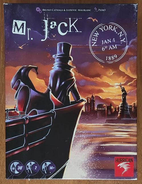 Mr Jack - New York, Hobby en Vrije tijd, Gezelschapsspellen | Bordspellen, Gebruikt, Een of twee spelers, Ophalen of Verzenden