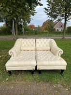 GRATIS LEVERING HEEL BE Chesterfield Echt Leer Chaise Lounge, Huis en Inrichting, 125 tot 150 cm, 150 tot 200 cm, Leer, Ophalen of Verzenden