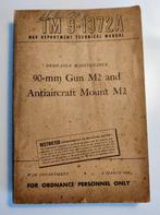 WW2 US Technisch handboek M2 90mm luchtafweer geschut, Verzamelen, Militaria | Tweede Wereldoorlog, Boek of Tijdschrift, Ophalen of Verzenden