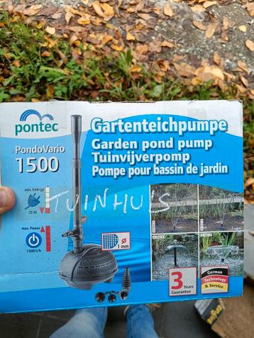 1 filterpomp en 1 tuinvijverpomp te koop beschikbaar voor biedingen