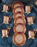 Prachtige Goud Gedecoreerde kop en schotels. Barok motieven, Antiek en Kunst, Ophalen of Verzenden