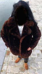 Premium Vintage Lapin Rex Bontjas – Echt Pelz (Duits), Kleding | Dames, Jassen | Winter, Bruin, Maat 42/44 (L), Ophalen of Verzenden