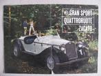 Alfa Romeo Gran Sport Quattroruote Zagato brochure, Ophalen of Verzenden, Gelezen, Alfa Romeo