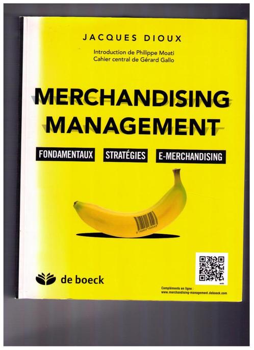 Merchandising Management, Jacques Dioux, DE BOECK 2013, NEUF, Livres, Économie, Management & Marketing, Comme neuf, Économie et Marketing