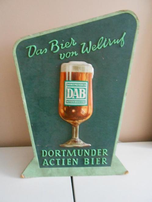Reclame bord brouwerij Dortmunder DAB Actien  Brauerei, Collections, Marques de bière, Enlèvement ou Envoi