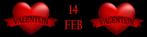 Banner – spandoek - reclame voor Valentijn 14/2, Comme neuf, Enlèvement ou Envoi