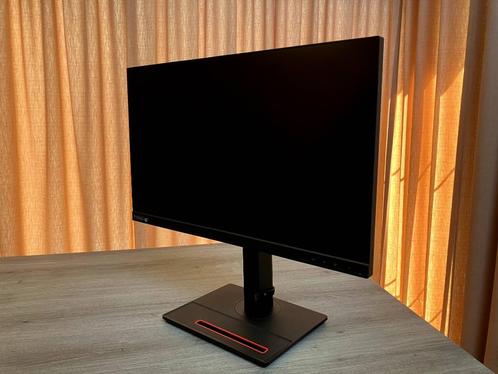 Lenovo P24q-20, Computers en Software, Monitoren, Zo goed als nieuw, 61 t/m 100 Hz, DisplayPort, HDMI, USB-C, In hoogte verstelbaar