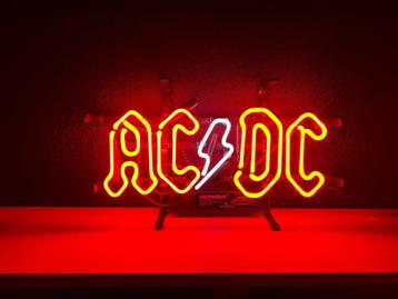 ACDC glas neon lichtreclame / lamp beschikbaar voor biedingen