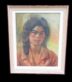 Georges Steel ( 1923 - 2010 ) Zigeunervrouw, Antiek en Kunst, Kunst | Schilderijen | Klassiek, Ophalen of Verzenden