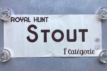 BRASSERIE CHASSE ROYALE/ROYAL HUNT” STOUT 1e categorie 1968 beschikbaar voor biedingen