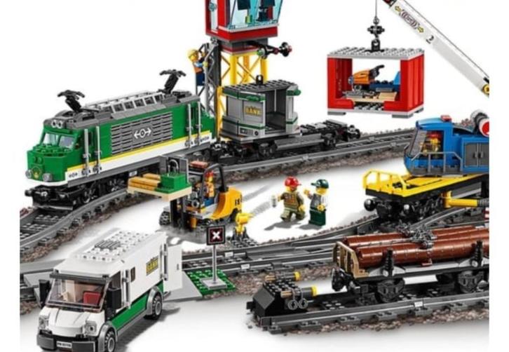 Lego vrachttrein #60198, Kinderen en Baby's, Speelgoed | Duplo en Lego, Gebruikt, Lego, Losse stenen, Ophalen