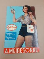 Reclame Golf Kina - brouwerij Meiresonne, Ophalen of Verzenden, Gebruikt, Reclamebord, Plaat of Schild