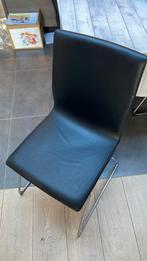 IKEA LILLÅNÄS “ZWART LEDER” 8x, Huis en Inrichting, Stoelen, Gebruikt, Zwart, Leer, Ophalen of Verzenden