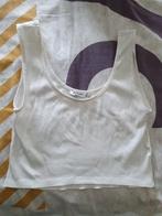 Wit topje stradivarius, Ophalen of Verzenden, Zo goed als nieuw, Maat 42/44 (L), Wit