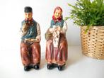 Oude beelden van boerenkoppel, Antiek en Kunst, Verzenden