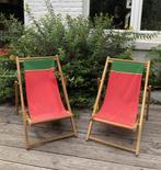 2 vintage kinderligstoelen uit de jaren 70, Tuin en Terras, Ophalen of Verzenden, Gebruikt, Hout