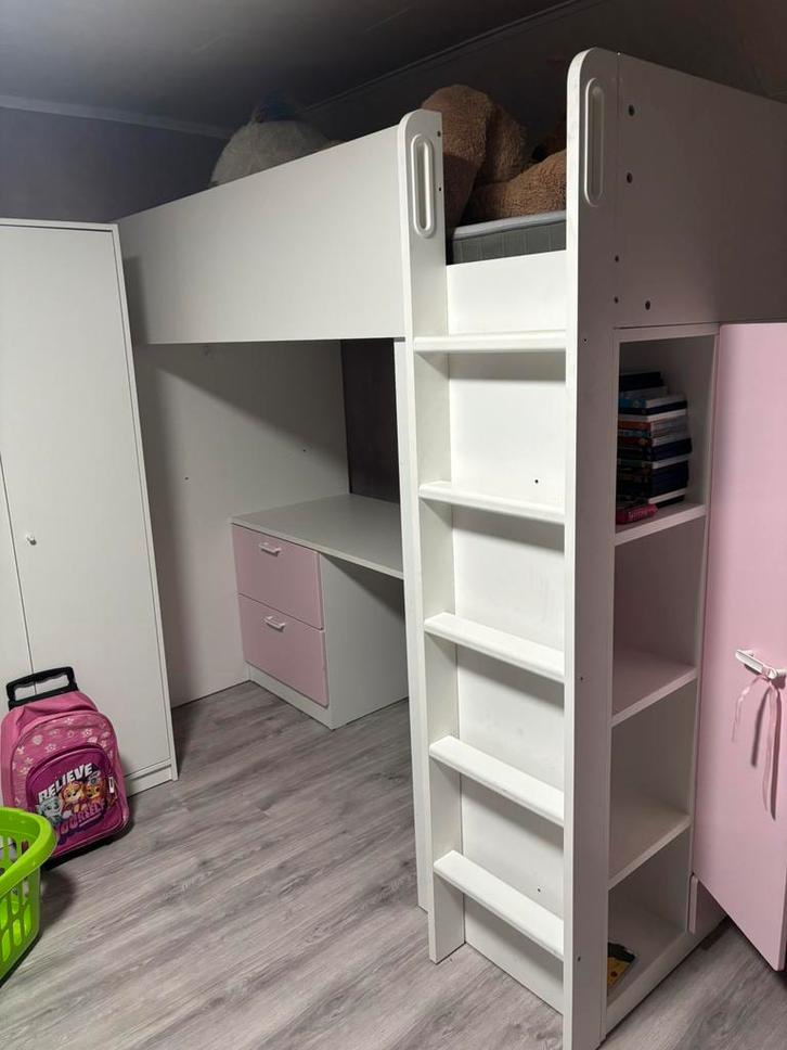 Hoogslaper meisje, Kinderen en Baby's, Kinderkamer | Stapelbedden en Hoogslapers, Gebruikt, Hoogslaper, Ophalen