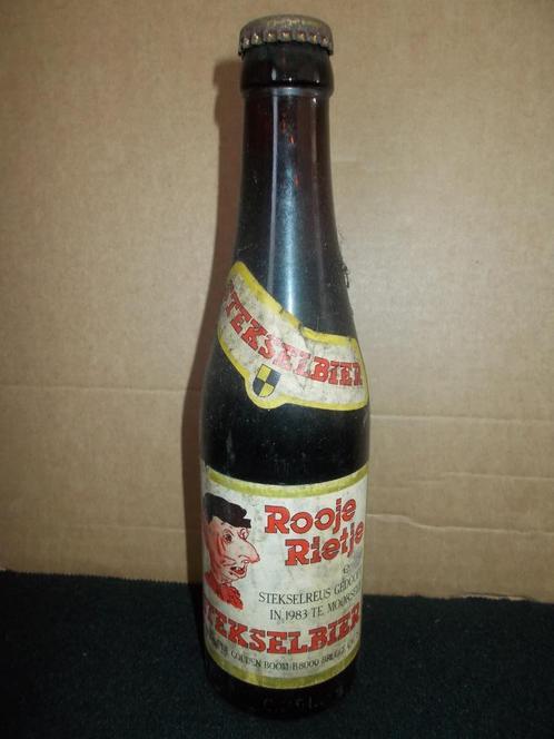 BRUGGE - volle fles 25cl - Rooie Rietje Stekselbier - 1983, Verzamelen, Biermerken, Gebruikt, Flesje(s), Palm, Ophalen of Verzenden