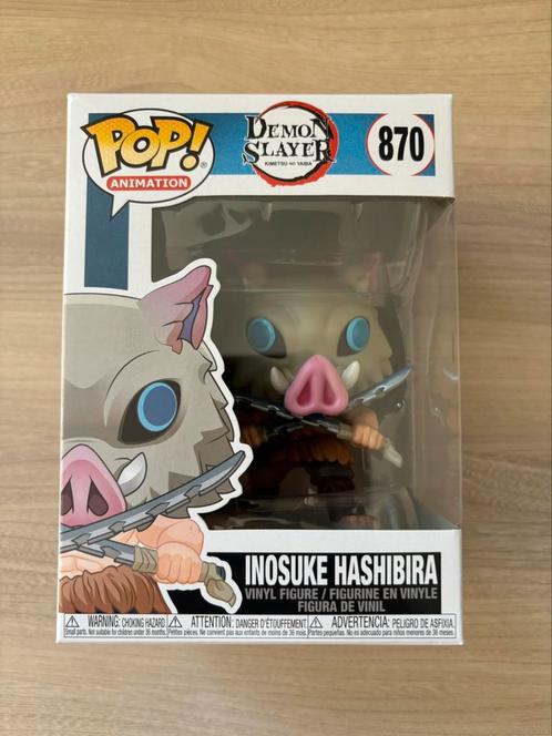 Funko Pop! Anime: Demon Slayer - Inosuke Hashibira #870, Collections, Jouets miniatures, Enlèvement ou Envoi