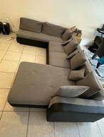 Canapé gris seats & beds, Maison & Meubles, Enlèvement, Comme neuf, Tissus