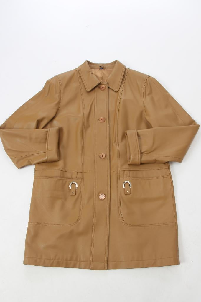 moster soepel leder jacket L, Enlèvement ou Envoi, Autres couleurs, Manteau, Taille 42/44 (L)