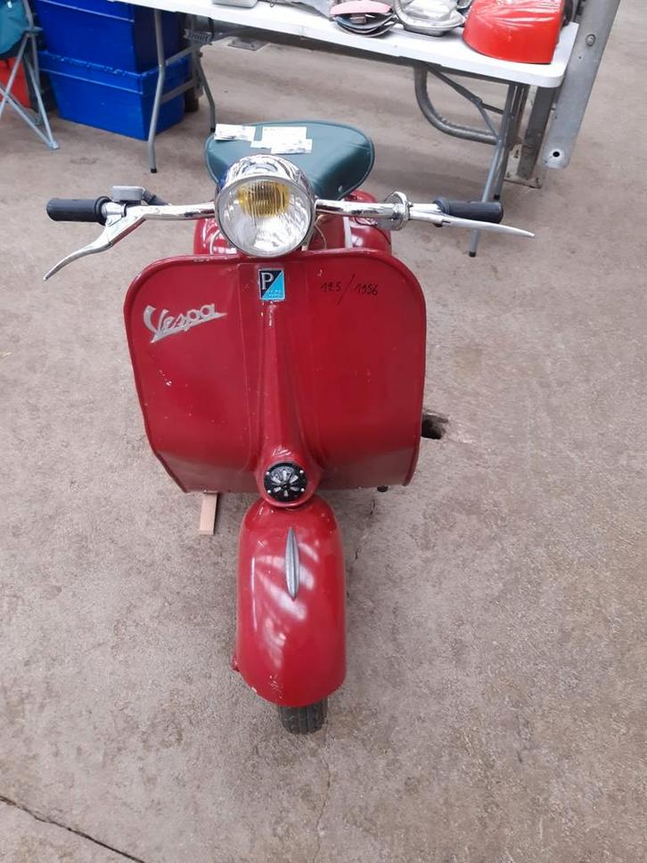 Vespa cama 125cc uit 1956., Fietsen en Brommers, Scooters | Vespa, Gebruikt, Elektrisch, Ophalen