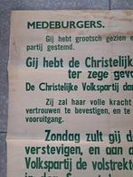 Affiche 1946 Provinciale verkiezingen, Collections, Posters & Affiches, Enlèvement ou Envoi