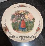 Grand plat Obernai Sarregemines, Antiquités & Art, Antiquités | Céramique & Poterie