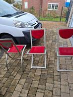 Chaises KFF, Rouge, Tissus, Enlèvement, Utilisé