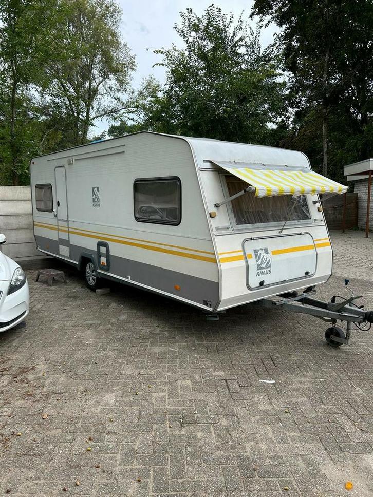 knaus 540 tk 5x pers stapelbed., Caravans en Kamperen, Caravans, Particulier, Knaus, Stapelbed, Fietsenrek, Ophalen
