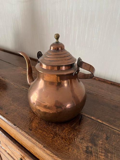Ancienne bouilloire en cuivre martelé-déco rustique vintage, Antiek en Kunst, Antiek | Brons en Koper, Koper, Ophalen