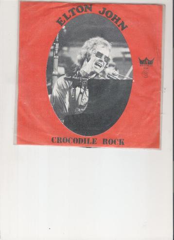 Elton John - Crocodile Rock - Elderberry Wine, Enlèvement ou Envoi, Single, Utilisé, 7 pouces