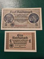 1 en 5 reichsmark Duitsland WWII set, Postzegels en Munten, Ophalen of Verzenden, Duitsland, Setje