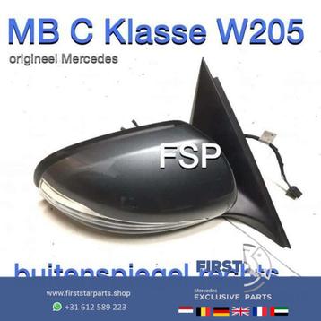 W205 / S205 spiegel rechts Mercedes C Klasse 2014-2019 wit z beschikbaar voor biedingen