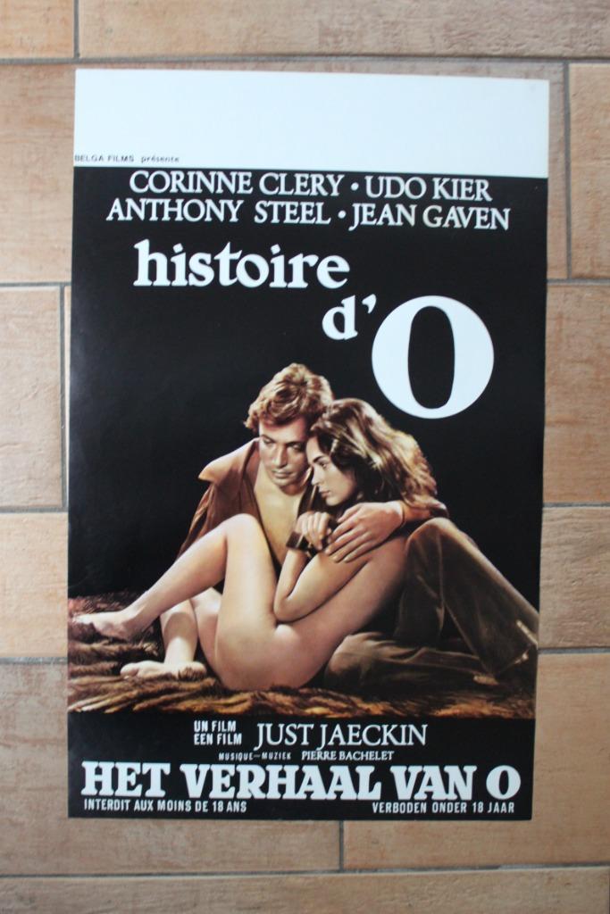 filmaffiche Histoire d'O 1975 filmposter, Verzamelen, Posters, Zo goed als nieuw, Film en Tv, A1 t/m A3, Rechthoekig Staand, Ophalen of Verzenden